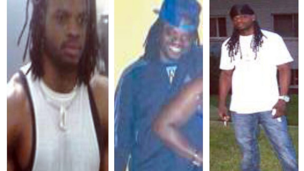 This combination of undated photos provided by the Washington, D.C., police shows Daron Dylon Wint. The police issued a news release late Wednesday, May 20, 2015, saying they are looking for Wint in connection with last Thursday's quadruple homicide of a wealthy Washington family and their housekeeper inside their multimillion-dollar home.