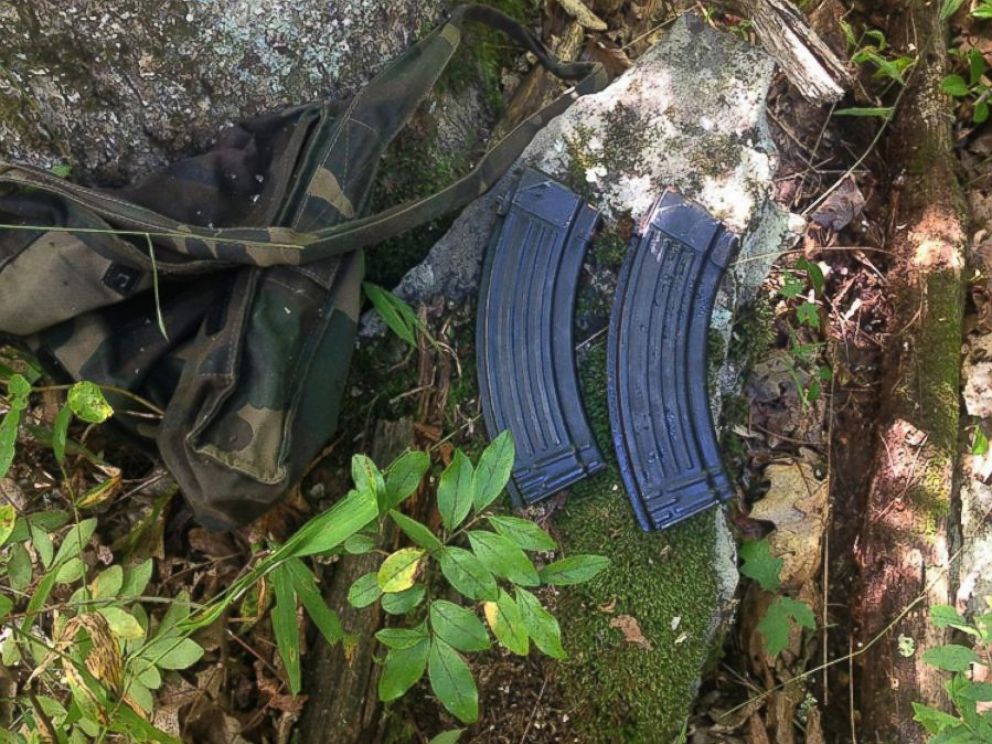 PHOTO: An undated photo provided by the Pennsylvania State Police shows what they say are magazines for an AK-47-style assault rifle that they have recovered from the woods in the manhunt for Eric Frein.