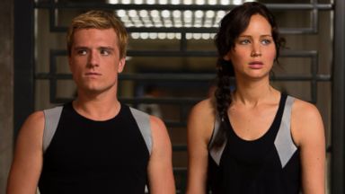 PHOTO: Josh Hutcherson as Peeta Mellark, left, and Jennifer Lawrence as Katniss Everdeen in a scene from "The Hunger Games: Catching Fire."