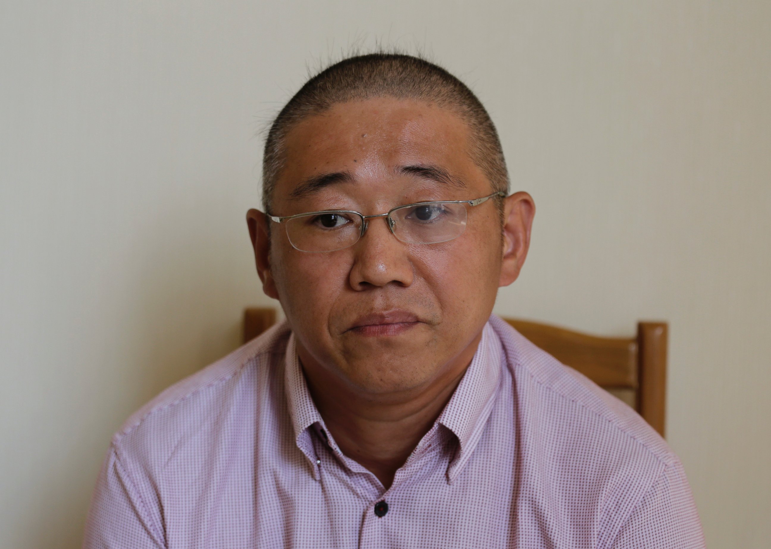 PHOTO: In this Sept. 1, 2014 file photo, Kenneth Bae, an American tour guide and missionary detained in North Korea, serving a 15-year sentence, speaks to The Associated Press in Pyongyang, North Korea.