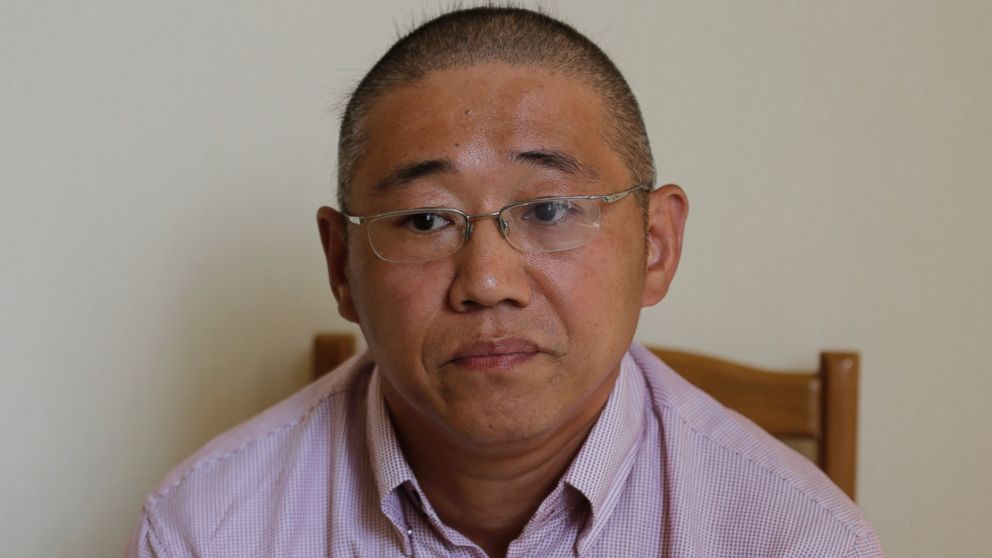 PHOTO: In this Sept. 1, 2014 file photo, Kenneth Bae, an American tour guide and missionary detained in North Korea, serving a 15-year sentence, speaks to The Associated Press in Pyongyang, North Korea.
