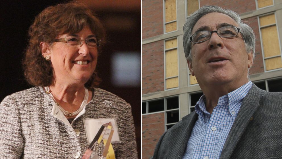 From left, Jane Glazer in Rochester, New York, Sept. 18, 2012 and Larry Glazer in Rochester, New York, June 24, 2010.