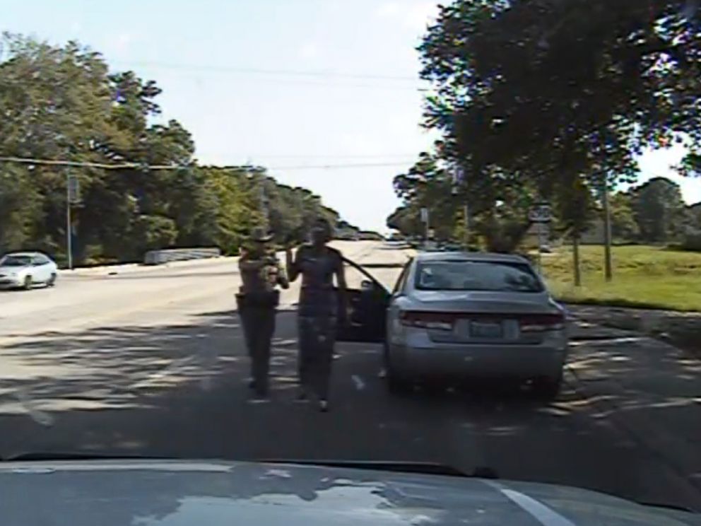 PHOTO: The Department of Public Safety in Austin, Texas released the dash cam footage of Sandra Bland's arrest.