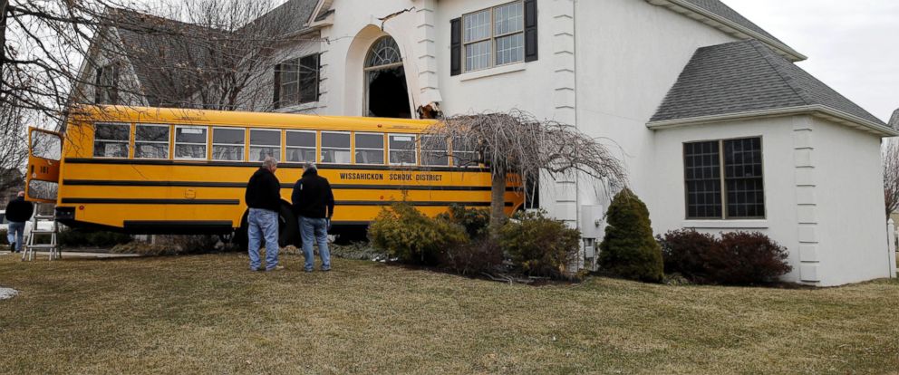 Pennsylvania School Bus Plows Into House - ABC News