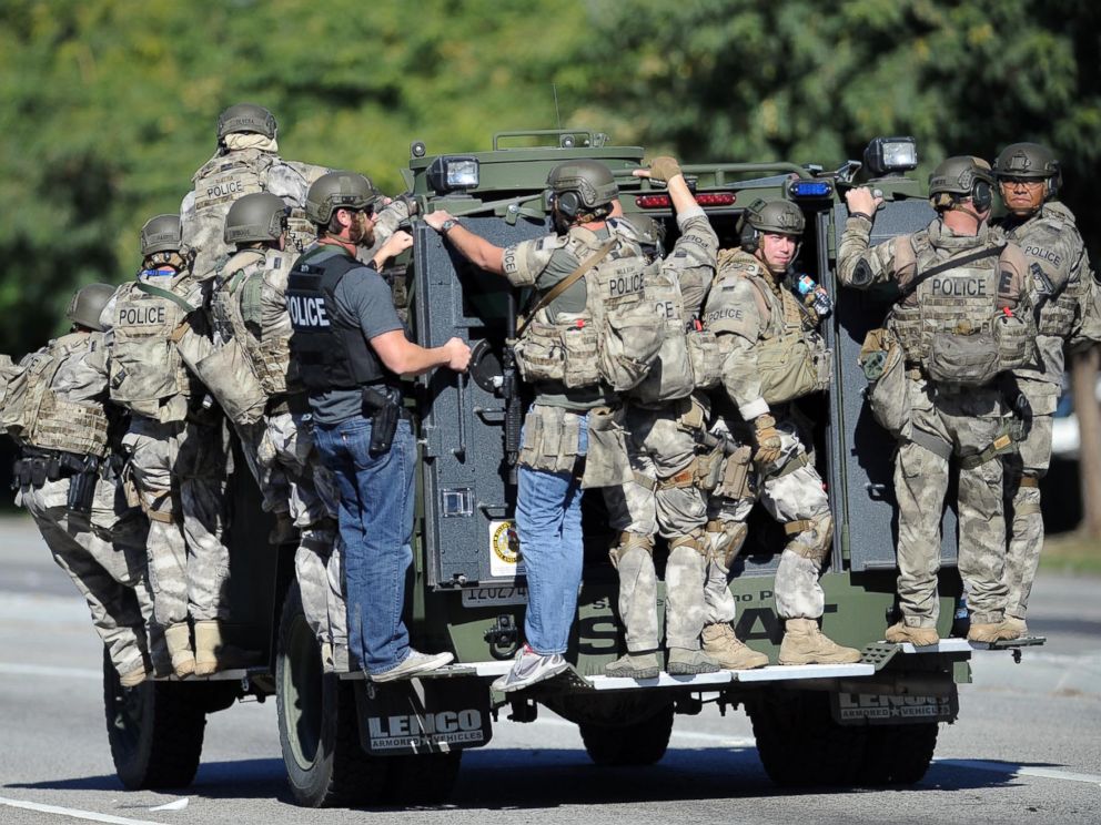 PHOTO: A SWAT vehicle carries police officers near the scene of a shooting in San Bernardino, Calif., Dec. 2, 2015.