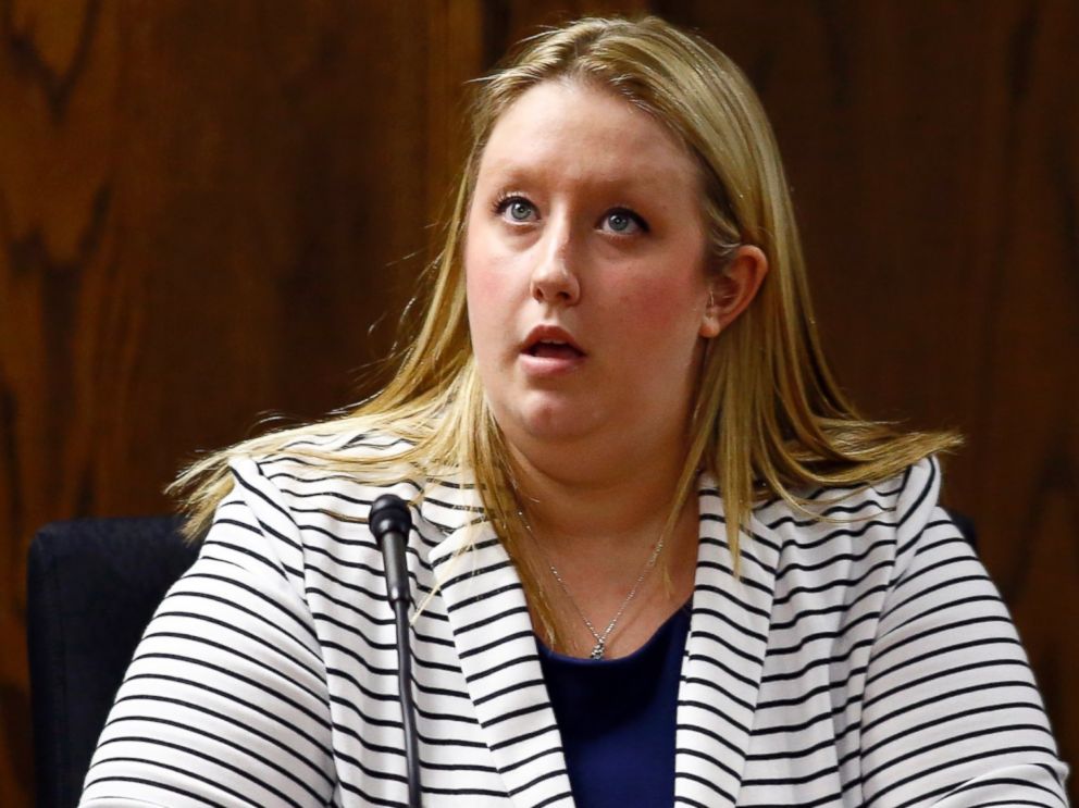 PHOTO: Eddie Ray Routh's girlfriend Jennifer Weed testifies during Routh's capital murder trial  at the Erath County, Donald R. Jones Justice Center in Stephenville, Texas, Feb. 18, 2015.