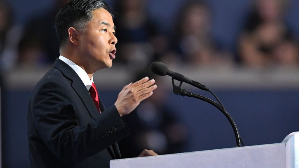 Rep. Ted Lieu, speaks during the final day of the Democratic National Convention in Philadelphia, July 28, 2016.