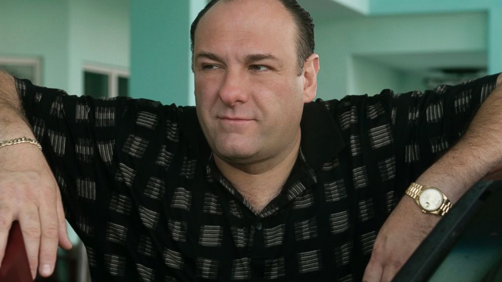James Gandolfini is pictured as Tony Soprano in the final season of "The Sopranos." 
