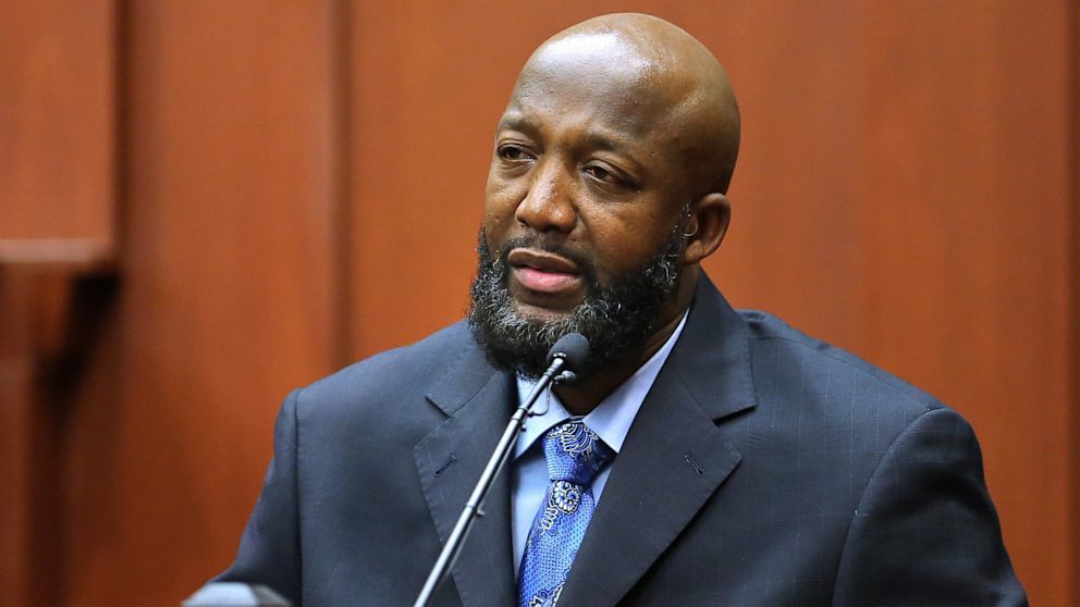 Tracy Martin, the father of Trayvon Martin, testifies in George Zimmerman's trial at the Seminole Circuit Court, in Sanford, Fla., July  8, 2013. 