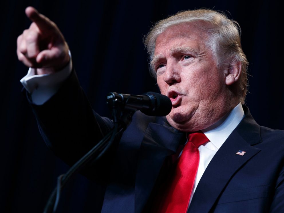 PHOTO: Donald Trump speaks during a campaign rally, Aug. 5, 2016, in Green Bay, Wisconsin.