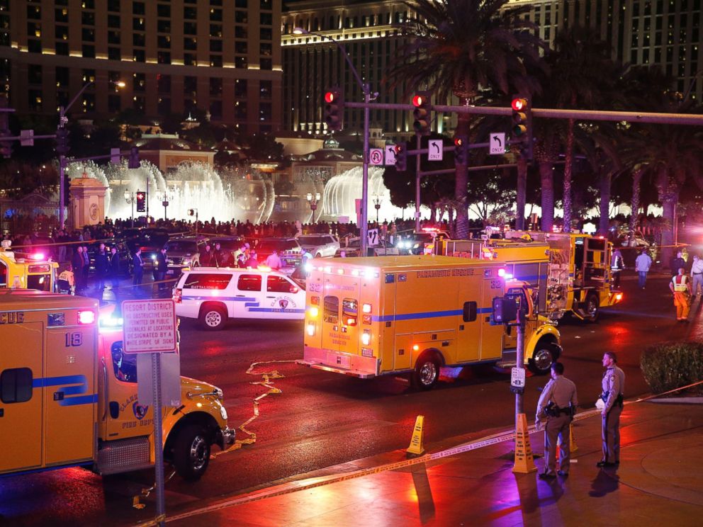 PHOTO:Police and emergency crews respond to the scene of an incident along Las Vegas Boulevard, Dec. 20, 2015, in Las Vegas.