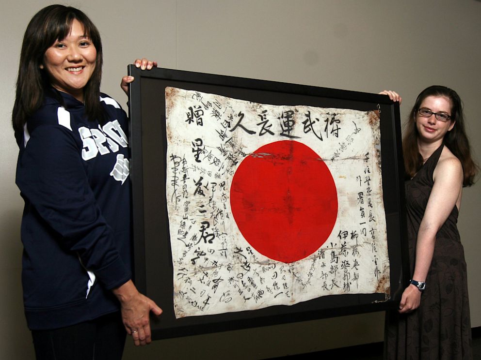 Okinawa Battle Flag Returned To Owner S Family Abc News