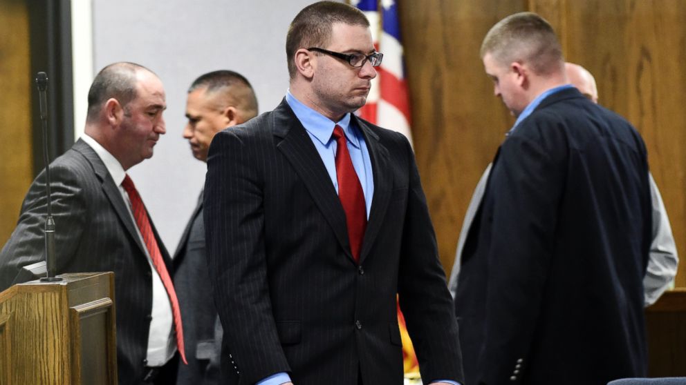 PHOTO:Former Marine Cpl. Eddie Ray Routh stands during his capital murder trial at the Erath County, Donald R. Jones Justice Center in Stephenville Texas, Feb. 24, 2015.  