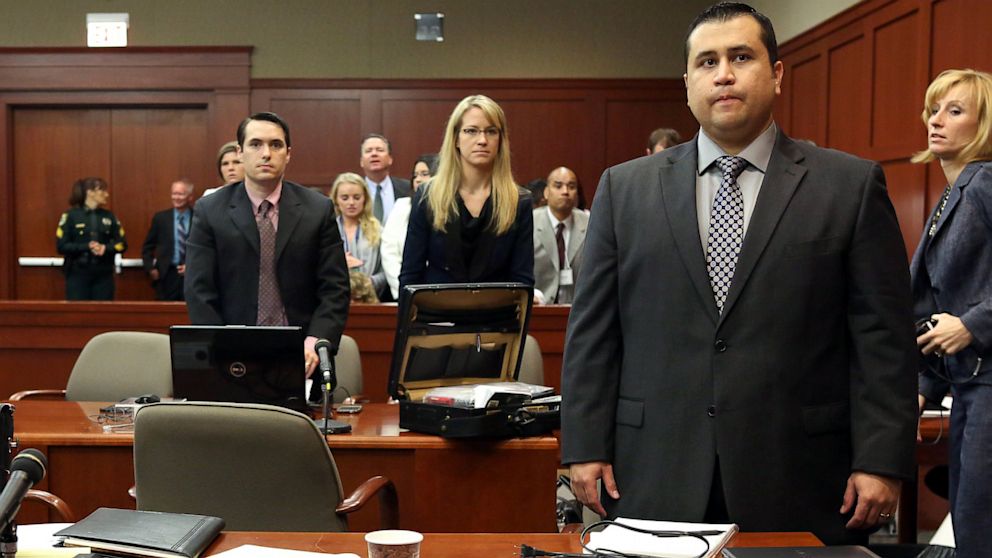 George Zimmerman stands during his trial in Seminole circuit court in Sanford, Fla., July 10, 2013