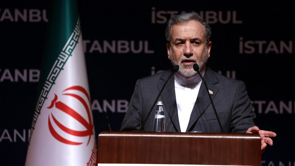 PHOTO: Iranian Foreign Minister Abbas Araghchi speaks during a press conference in Istanbul, Turkey, June 22, 2025. 