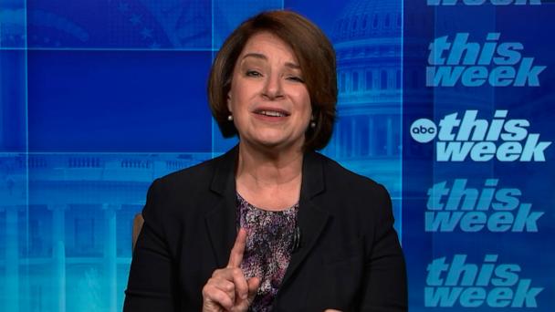 Sen. Amy Klobuchar speaks with ABC News while appearing on This Week, June 15, 2025.