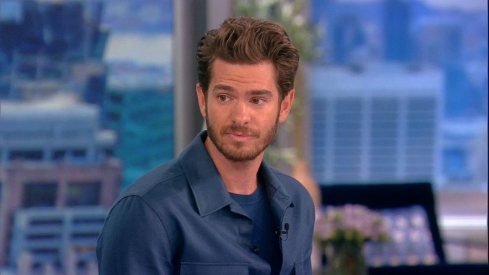 PHOTO: Andrew Garfield joins "The View" on Thursday, April 28, 2022.