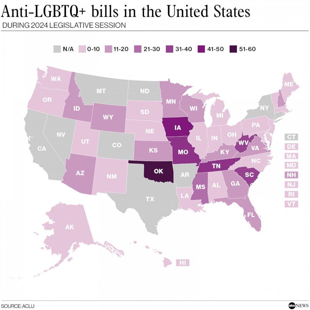 PHOTO: Anti-LGBTQ+ Bills in the United States