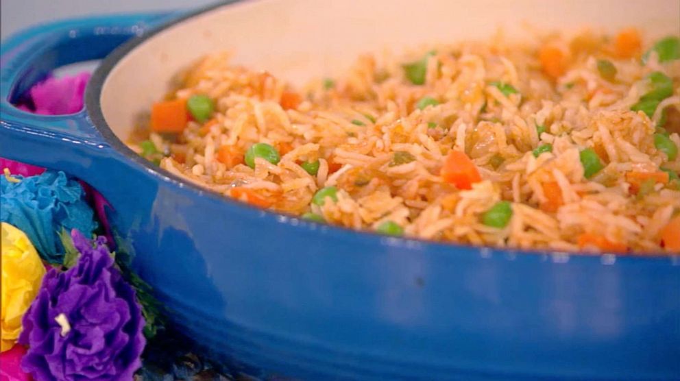 PHOTO: Marcela Valladolid's Arroz Rojo featured on "The View" for Cinco de Mayo on Thursday, May 5, 2022.