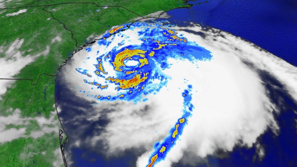 Arthur, brewing over the Atlantic Ocean, reached hurricane strength July 3, 2014.