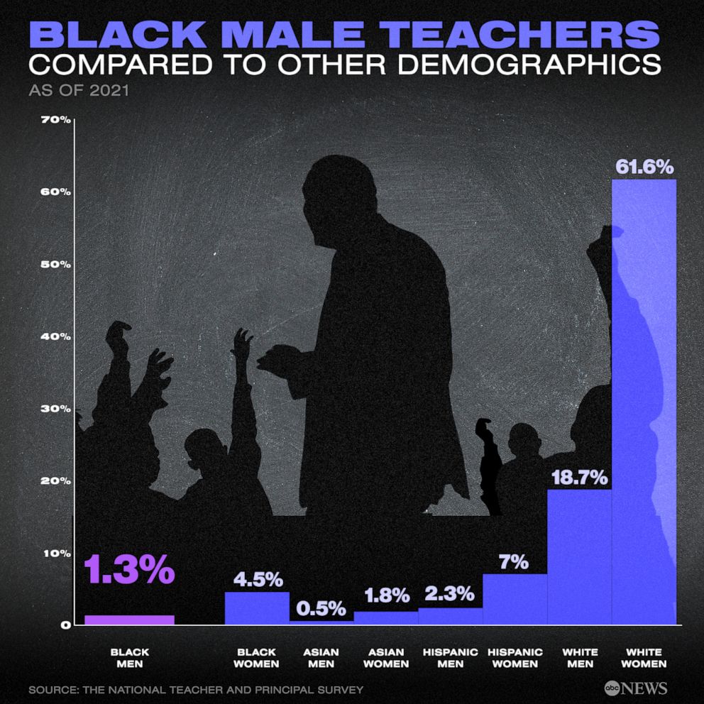 Black Male Teachers Compared to Other Demographics