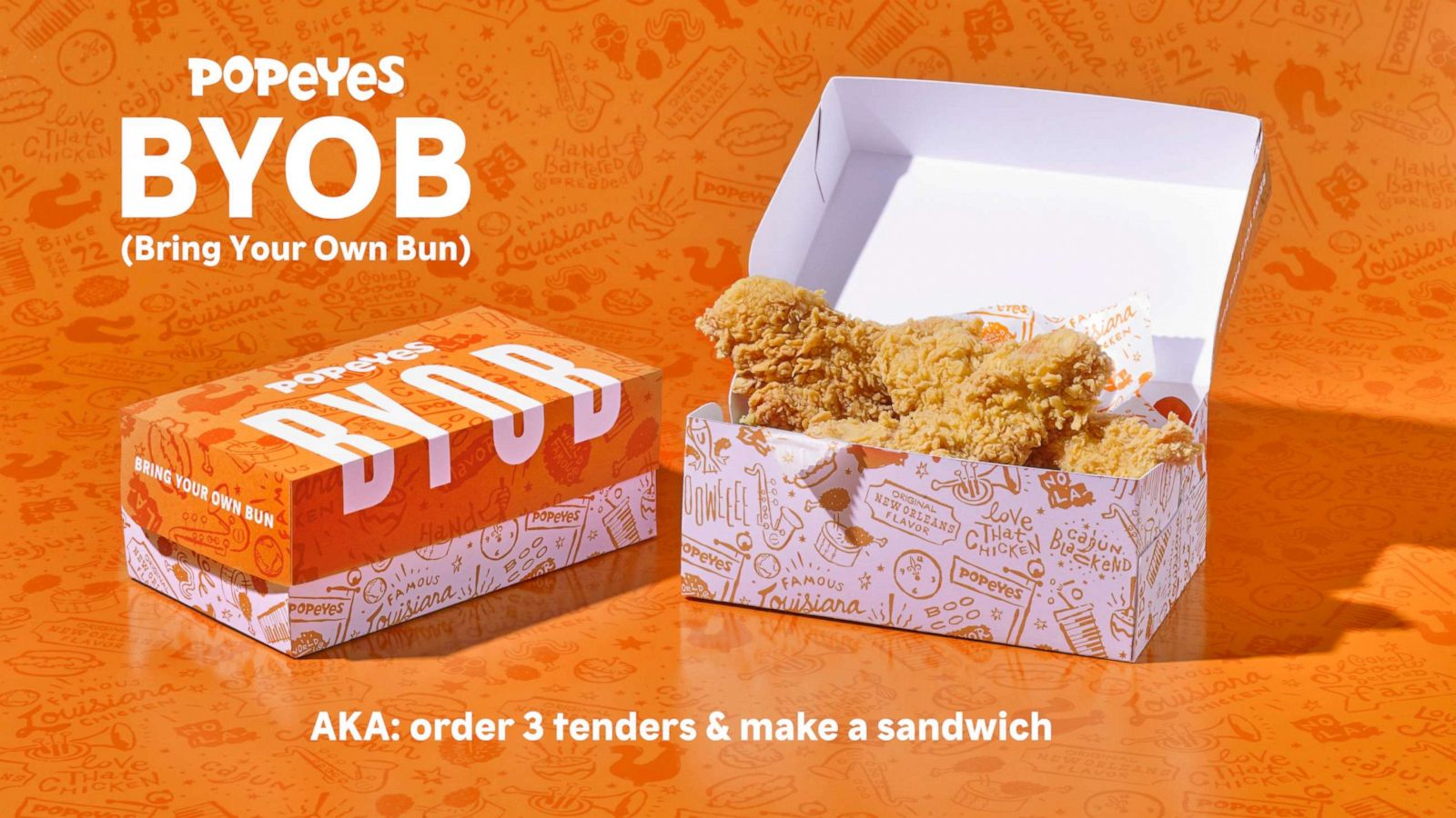 Popeyes introduces BYOB solution for sold out chicken sandwich: Bring your  own bun - ABC News