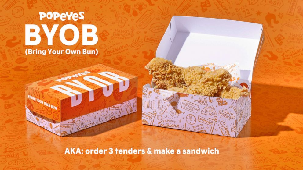 Popeyes offers customers to ‘bring your own bun’