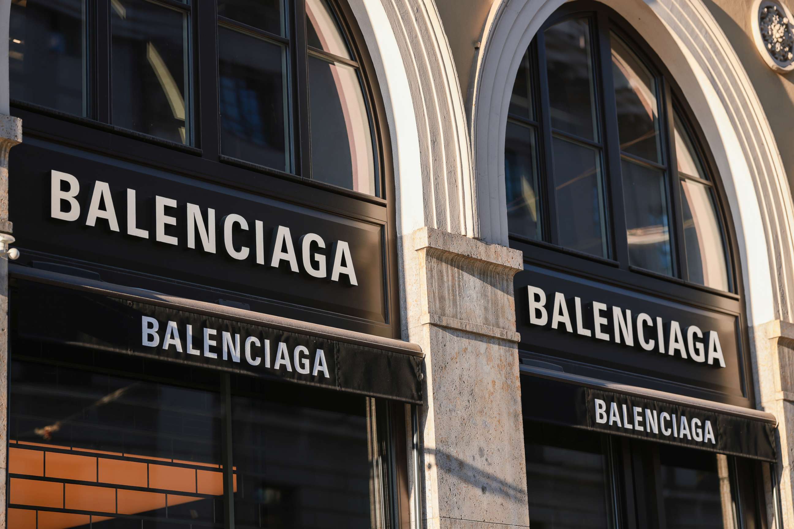 PHOTO: The exterior of a Balenciaga store, March 22, 2022, in Munich, Germany. 
