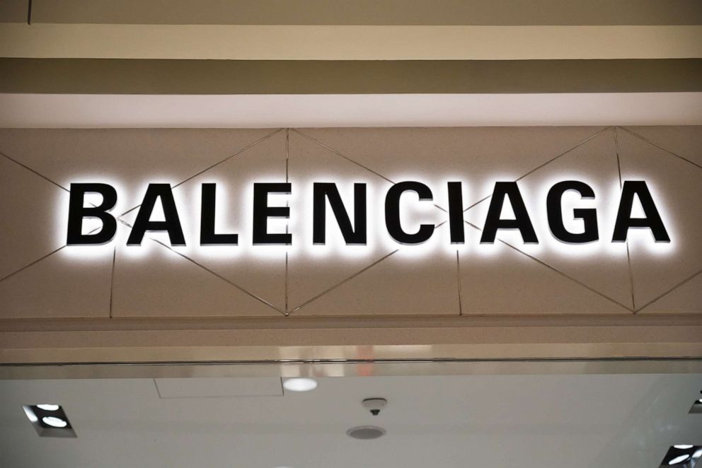 PHOTO: A Balenciaga logo seen in Shenzhen, China, Oct. 10, 2019.