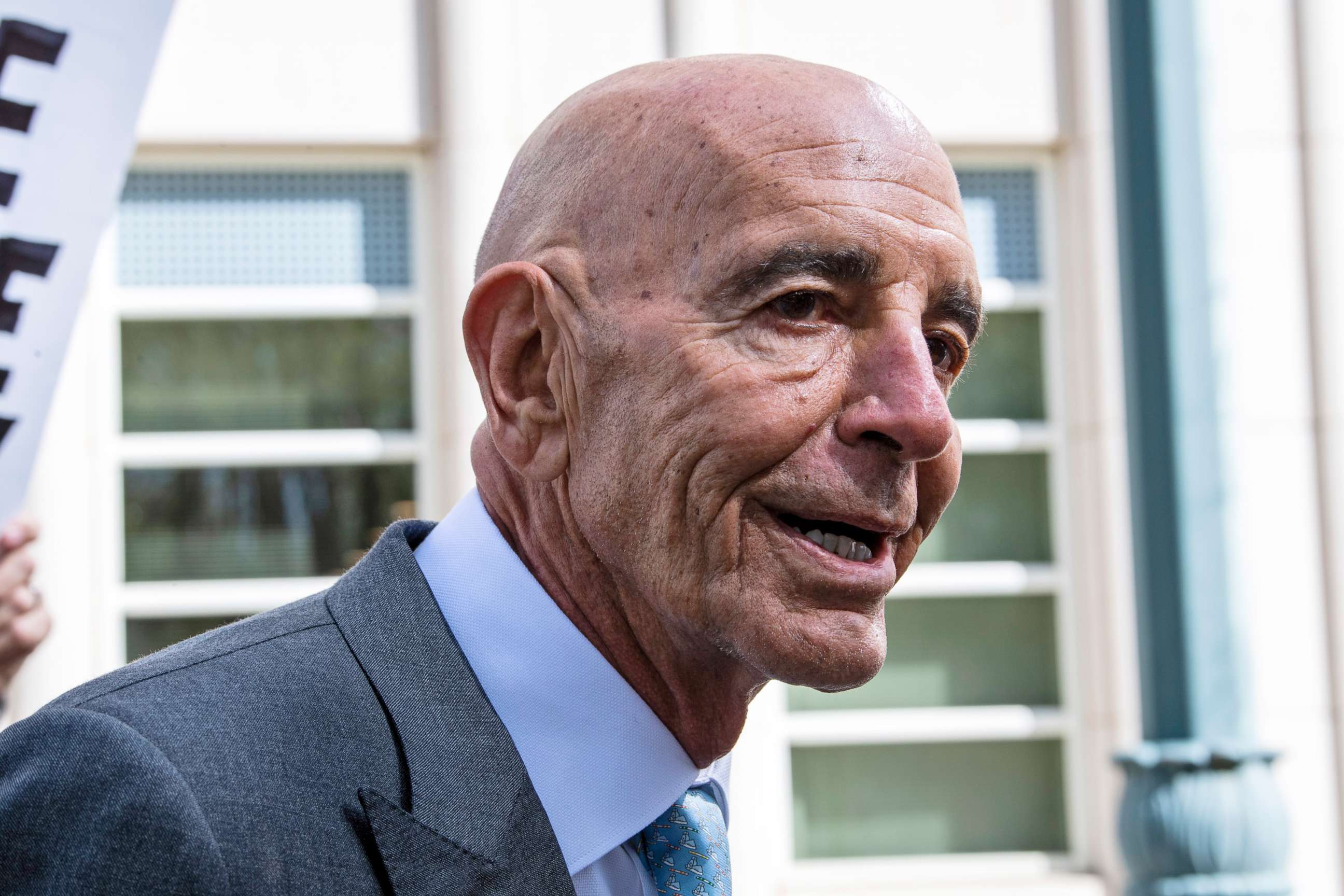 PHOTO: Tom Barrack exits Brooklyn Federal Court, Sept. 20, 2022, in New York. 