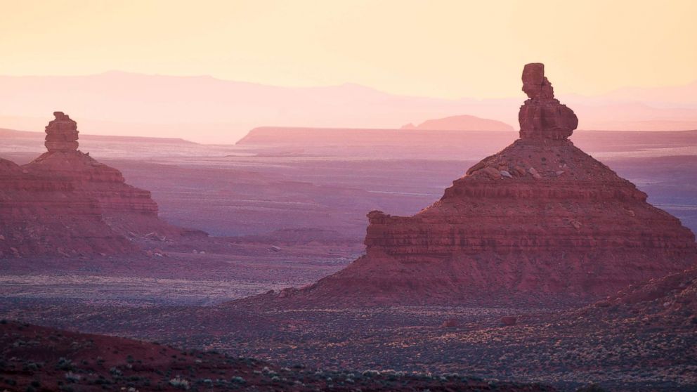 Sunrise in the Valley of the Gods area of Bears Ears National Monument.