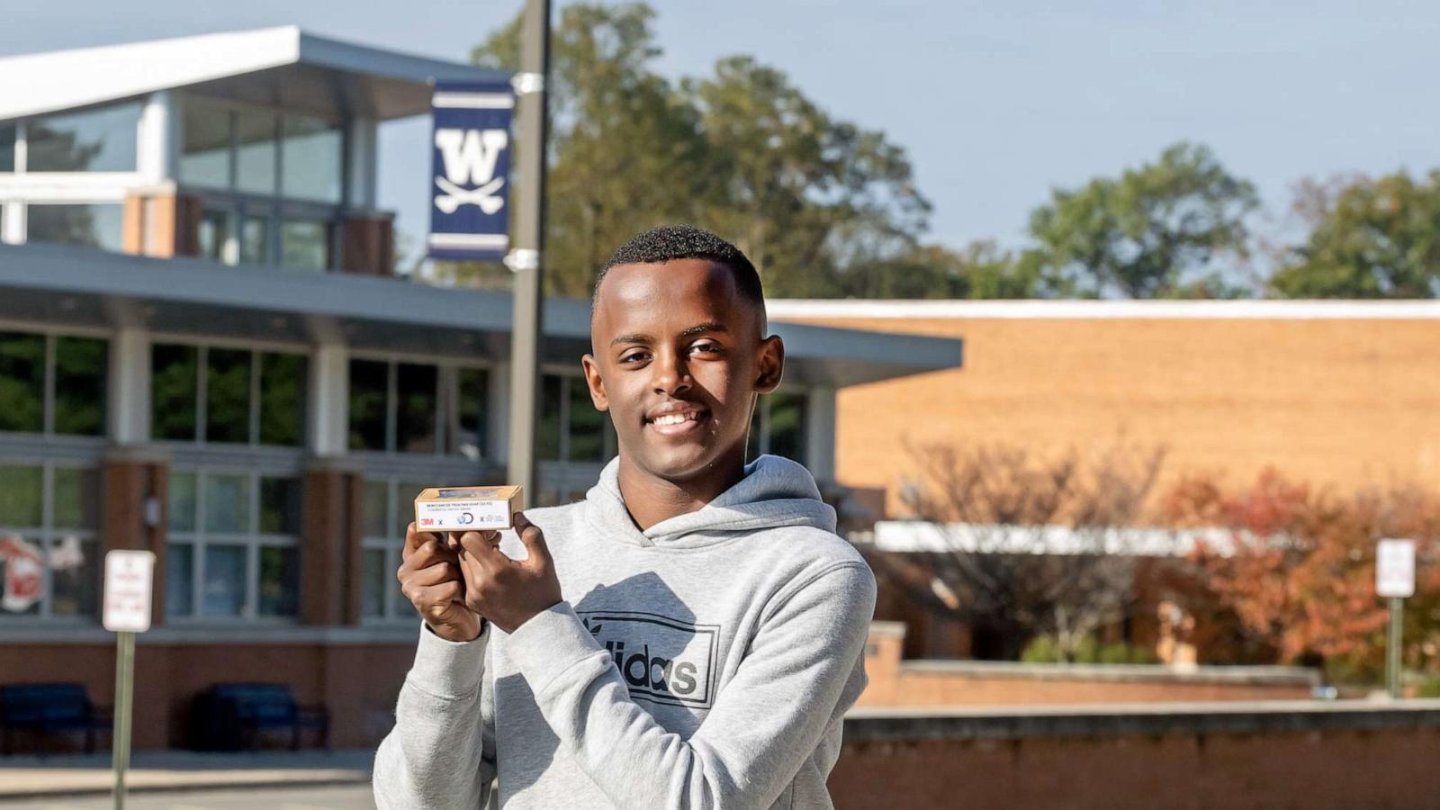 PHOTO: Heman Bekele won the title of America's Top Young Scientist for his potential skin-cancer-treating soap.