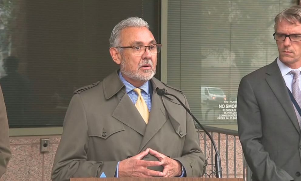 PHOTO: Bexar County District Attorney Joe Gonzales announces indictment of former San Antonio police officer James Brennand at a press conference, Dec. 1, 2022.