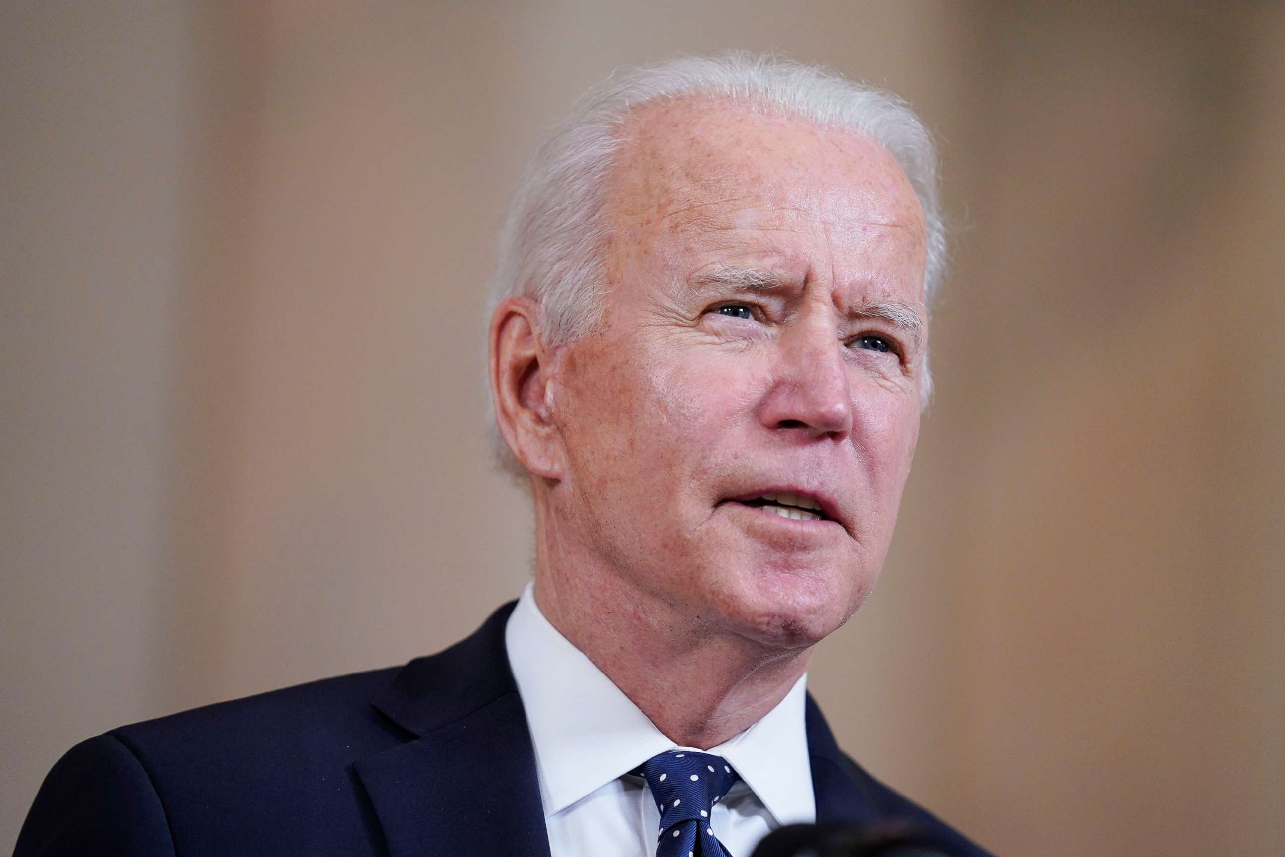PHOTO: President Joe Biden, April 20, 2021, at the White House in Washington, after former Minneapolis police Officer Derek Chauvin was convicted of murder and manslaughter in the death of George Floyd. 