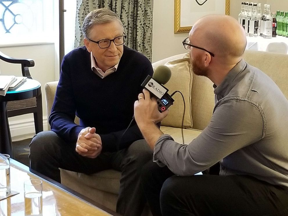 Brad Mielke interviews Bill Gates for ABC News' "Start Here" podcast.