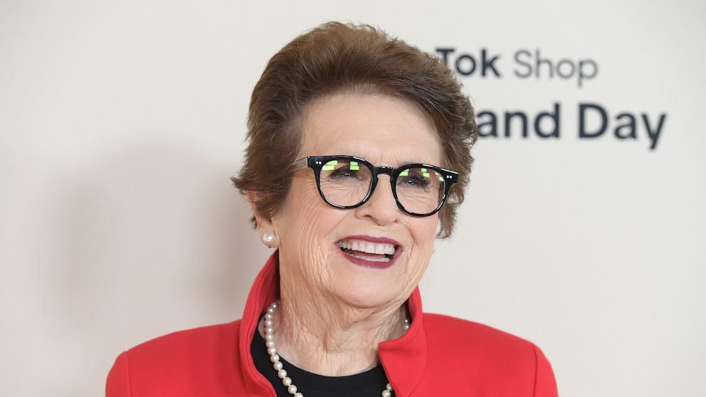 PHOTO: Billie Jean King attends the launch celebration for QVC's Q50 "Age Of Possibility" platform, May 14, 2025 in Santa Monica, Calif. 