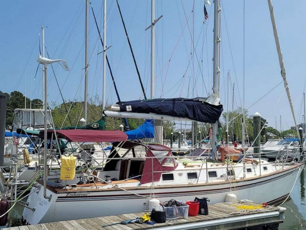 PHOTO: Pictured here is the sailboat Kyklades, which along with its two operators became the subject of Coast Guard search and rescue efforts. 