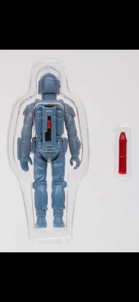 PHOTO: A rare, unpainted prototype of a rocket-firing Boba Fett action figure is for sale for an asking price of $225,000.  