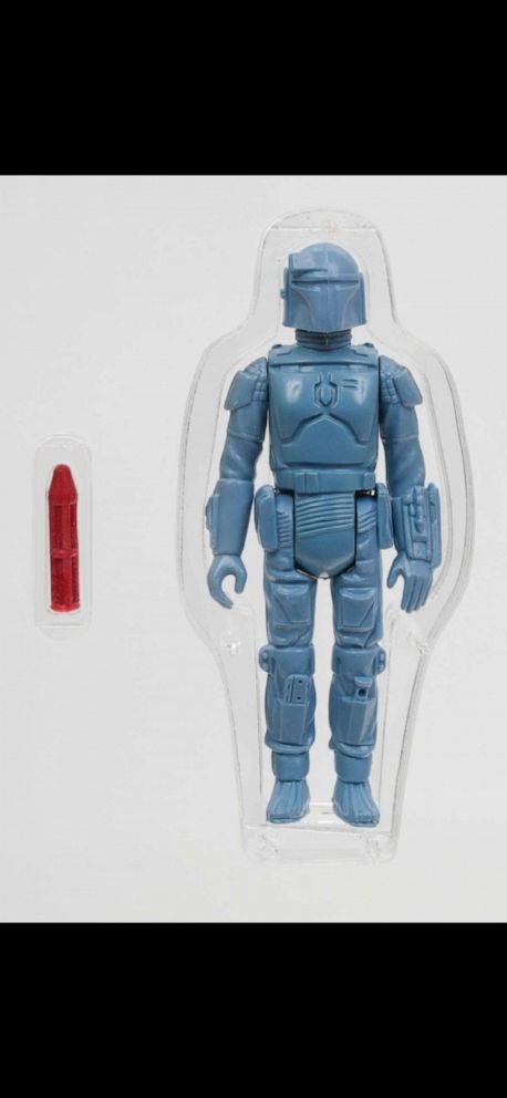 PHOTO: A rare, unpainted prototype of a rocket-firing Boba Fett action figure is for sale for an asking price of $225,000.  