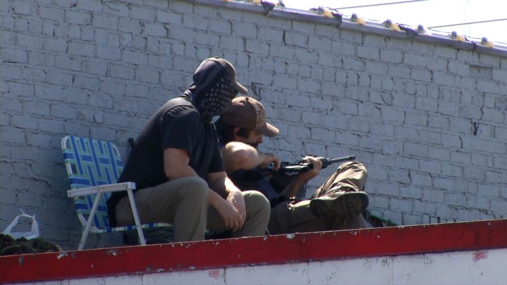 PHOTO: With the Ku Klux Klan headquarters just a couple miles down the road in Harrison, Arkansas, racists had already installed their snipers on the rooftops in the citys downtown area.