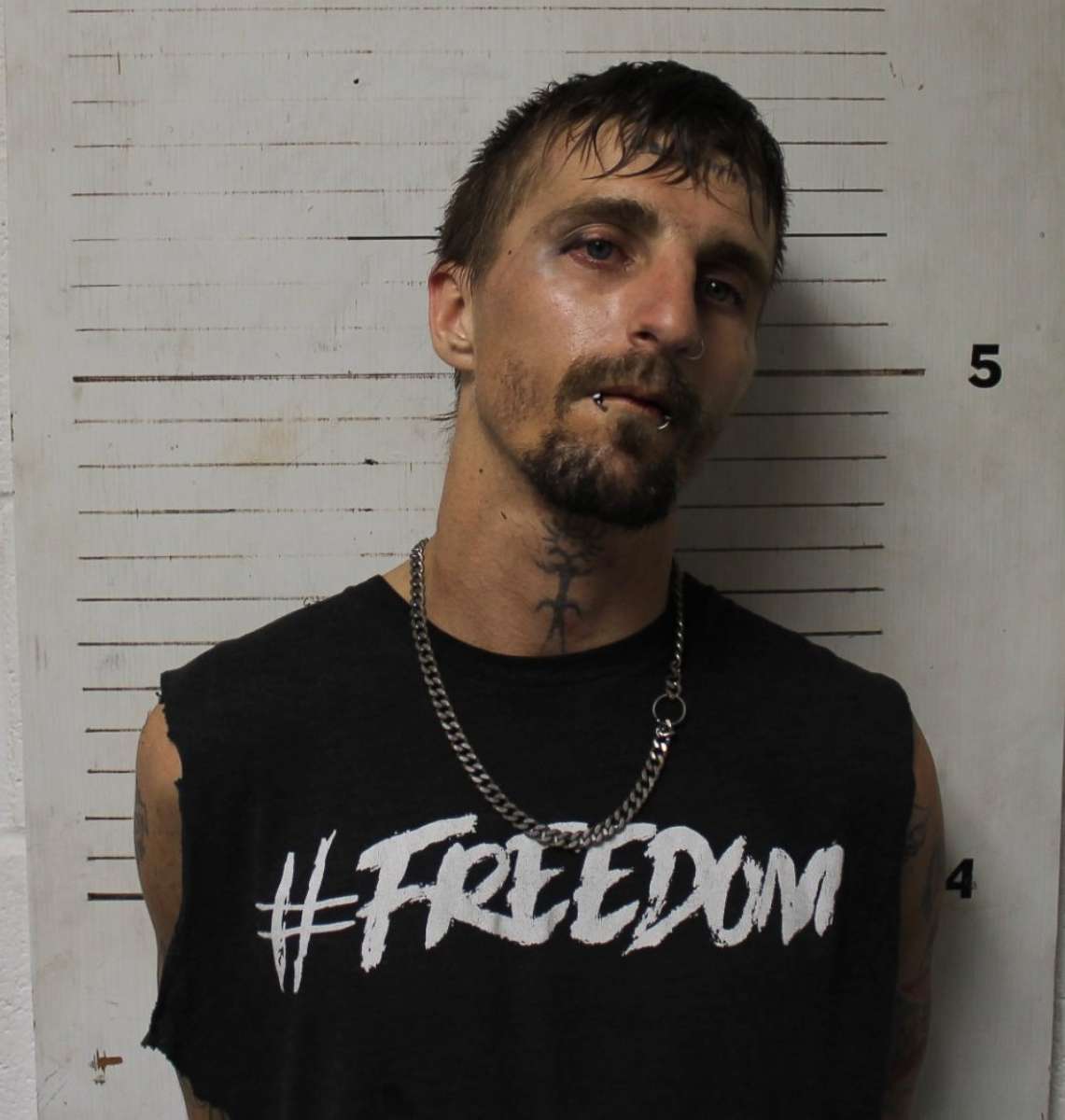 PHOTO: Bryan Francis was arrested and charged with distribution of a controlled substance within 2,000 feet of a school as well as possession of a controlled substance after a bag of methamphetamine ended up in a customer's order in Skiatook, Oklahoma.