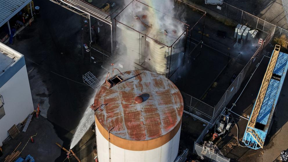 PHOTO: Chemical incident forced an evacuation in the surrounding area in Garden Grove
