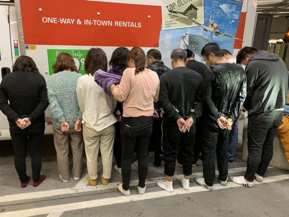 PHOTO: U.S. Border Patrol agents discovered 11 Chinese nationals concealed within various pieces of furniture inside a moving truck at the San Ysidro Port of Entry in San Diego, California, attempting to cross over from Mexico, on Dec. 7, 2019.