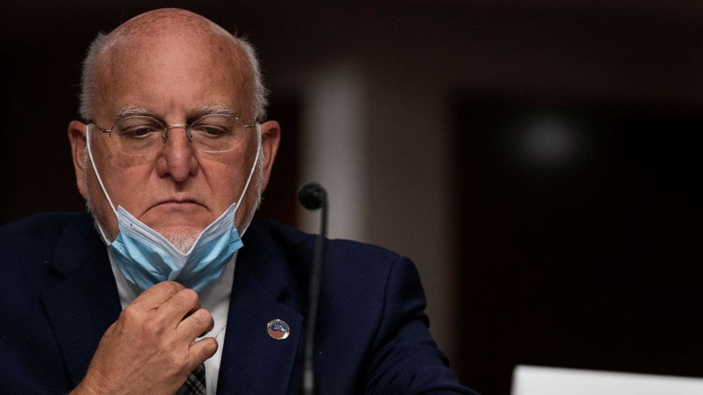 FILE PHOTO: Robert Redfield, director, United States Centers for Disease Control and Prevention, testifies during a U.S. Senate Senate Committee Hearing to examine COVID-19, focusing on an update on the federal response at in Washington, D.C.
