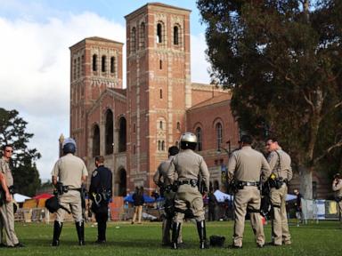 College protests updates: UCLA police declare encampment is an 'unlawful gathering'