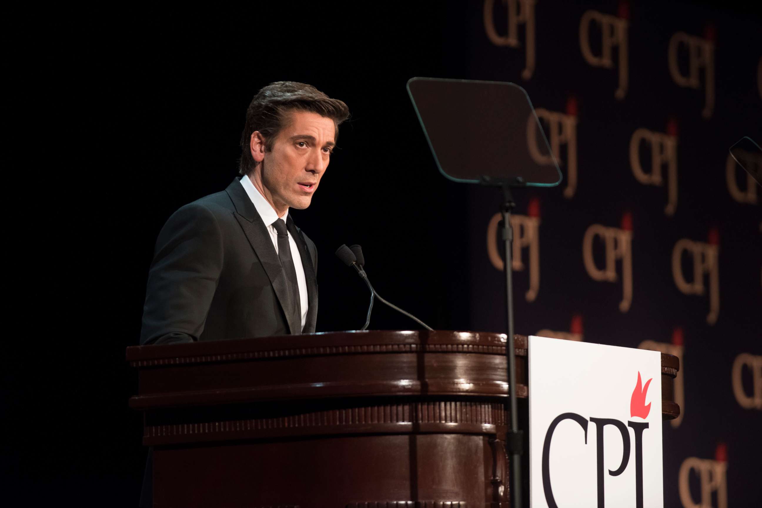 PHOTO: ABC News' David Muir hosts the Committee to Protect Journalists' Freedom Awards.