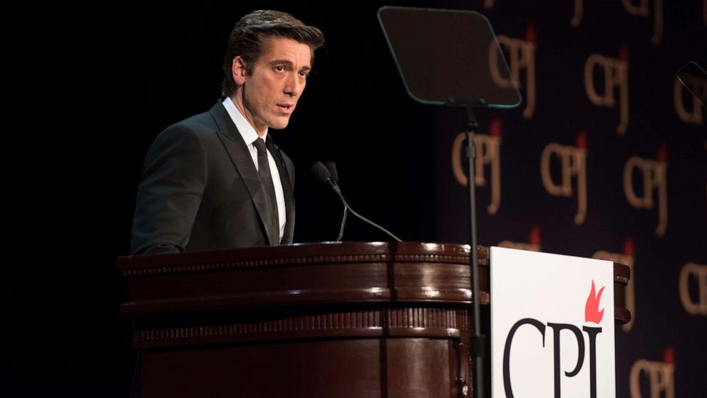 PHOTO: ABC News' David Muir hosts the Committee to Protect Journalists' Freedom Awards.