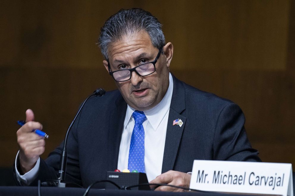 PHOTO: Michael Carvajal, director of the Federal Bureau of Prisons, speaks during a Senate Judiciary Committee hearing in Washington, D.C., June 2, 2020. 