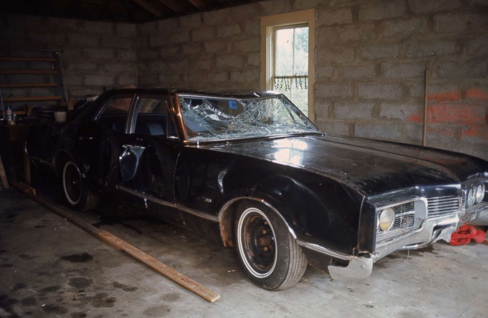 PHOTO: The Oldsmobile Delta 88 car owned and driven by Senator Ted Kennedy after it had been pulled out of the water following an accident that resulted in the death of Mary Jo Kopechne on Chappaquiddick Island, Mass., in 1969.