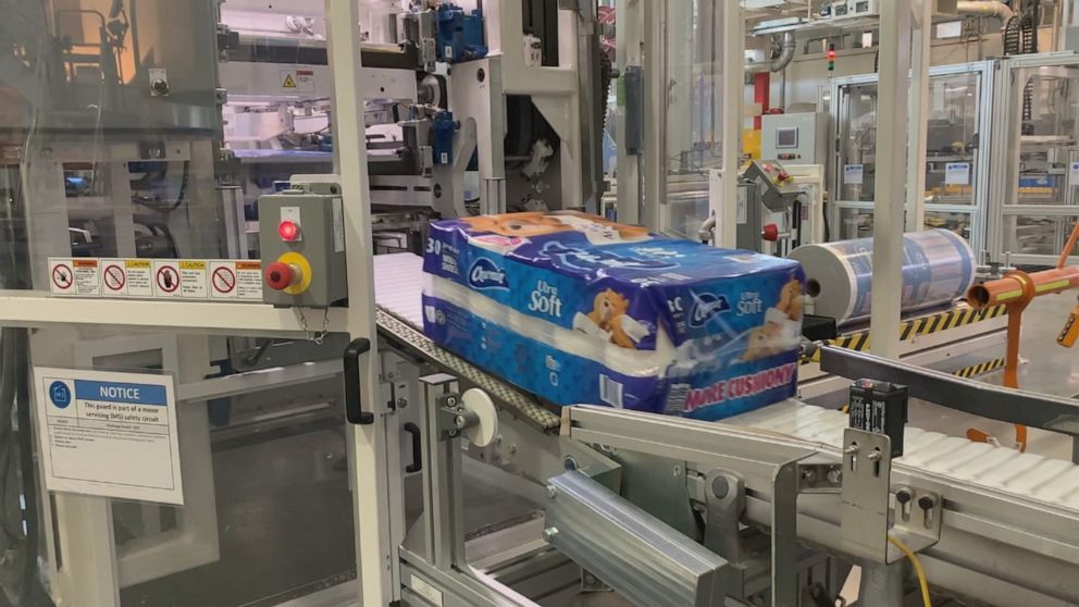 PHOTO: Charmin toilet paper is made and packed at a Procter & Gamble plant in Box Elder, Utah. 